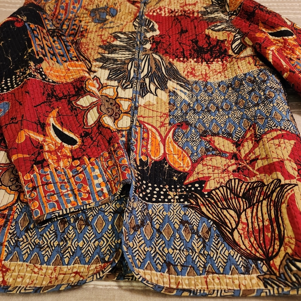 Beautiful Multi Colored Reversible Jacket Excelle… - image 8